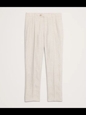 Banana Republic Men's Tailored Pants in Light Beige/flax